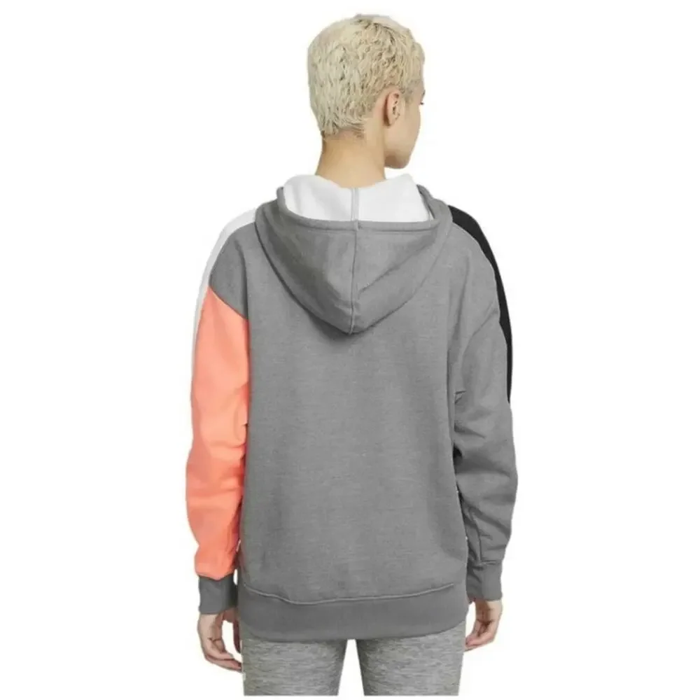 Nike Woman's Color block Dri-Fit Hooded Sweatshirt Gray Size Medium